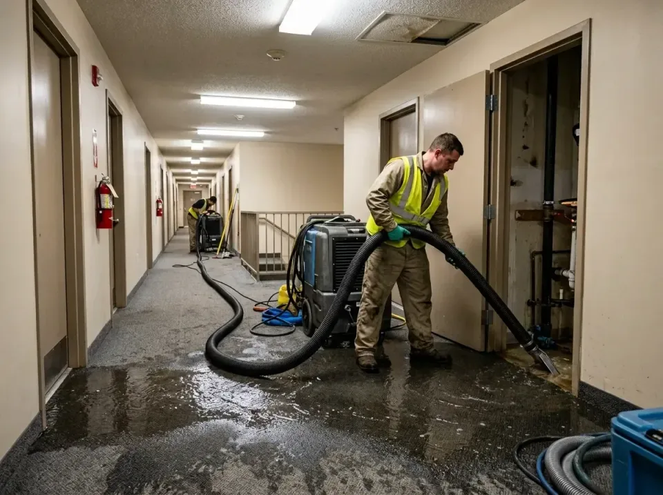 multi-unit-apartment-hallway-f-005 — frequently asked questions, Emergency Burst Pipe Water Extraction & Removal in Plantsvi…